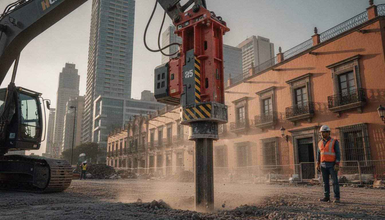 Guía sobre el control de vibraciones con vibrohincadores de frecuencia variable