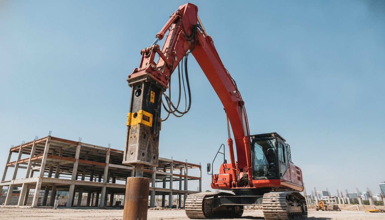 Martillo hidráulico para excavadora Volvo: Guía técnica de compatibilidad y rendimiento 2026